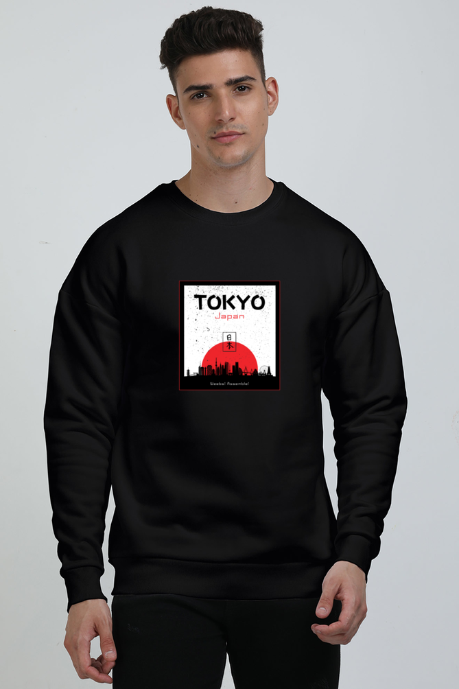 Tokyo Calling Graphic Unisex Oversized Sweatshirt