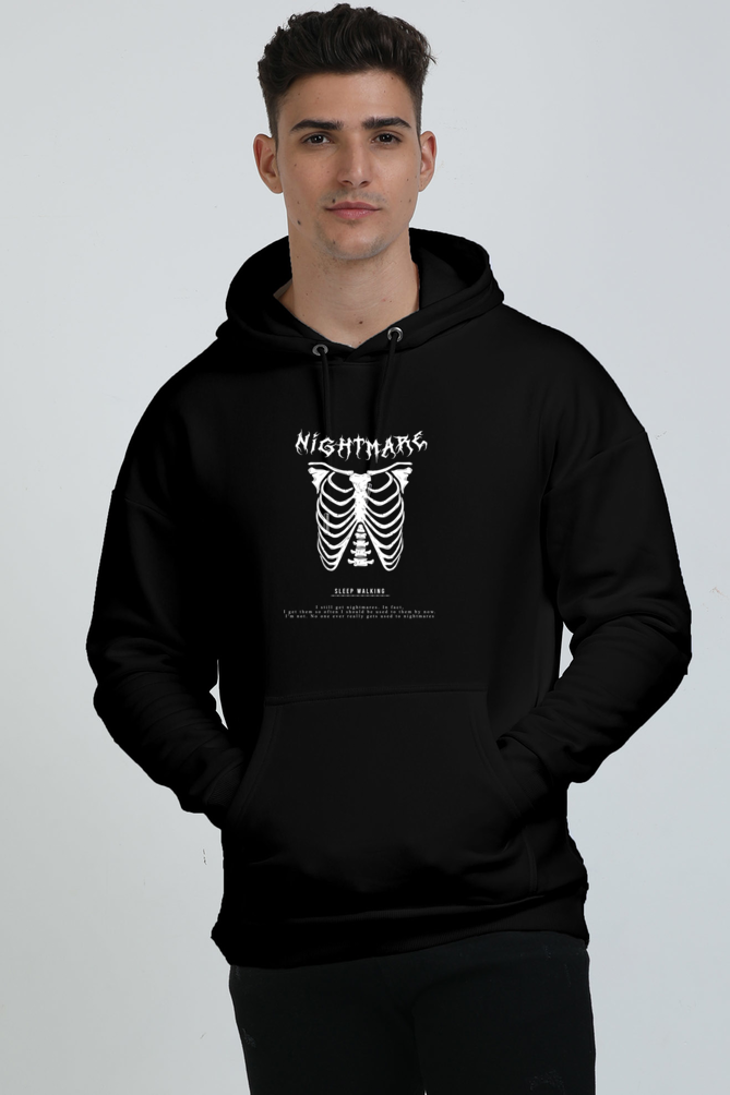 Sleepwalking Through Nightmares Graphic Unisex Oversized Hoodie