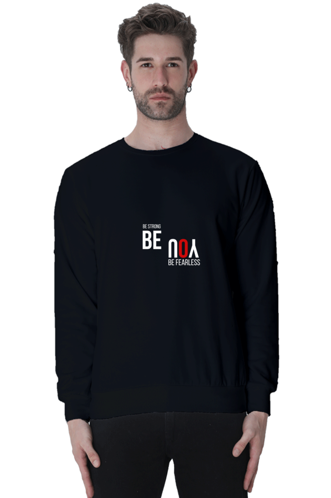 Be Strong Male Graphic Sweatshirt