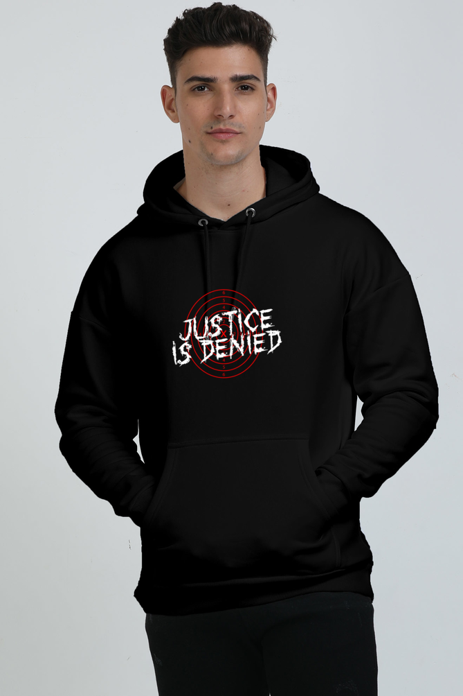 Justice is Denied Graphic Unisex Oversized Hoodie