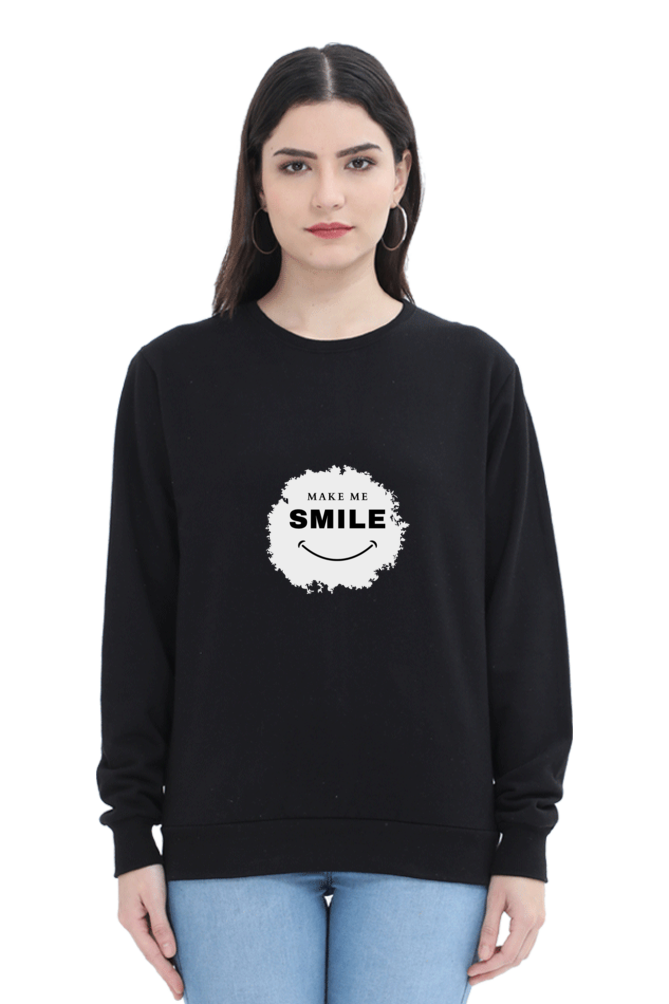 Make Me Smile Female Graphic Sweatshirt