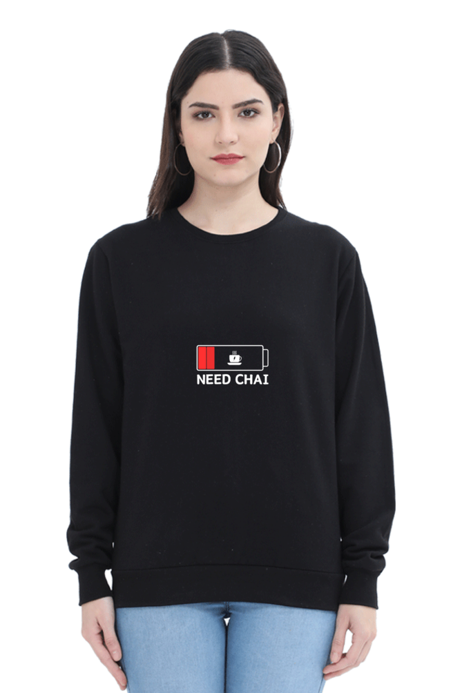 Need Chai Female Graphic Sweatshirt