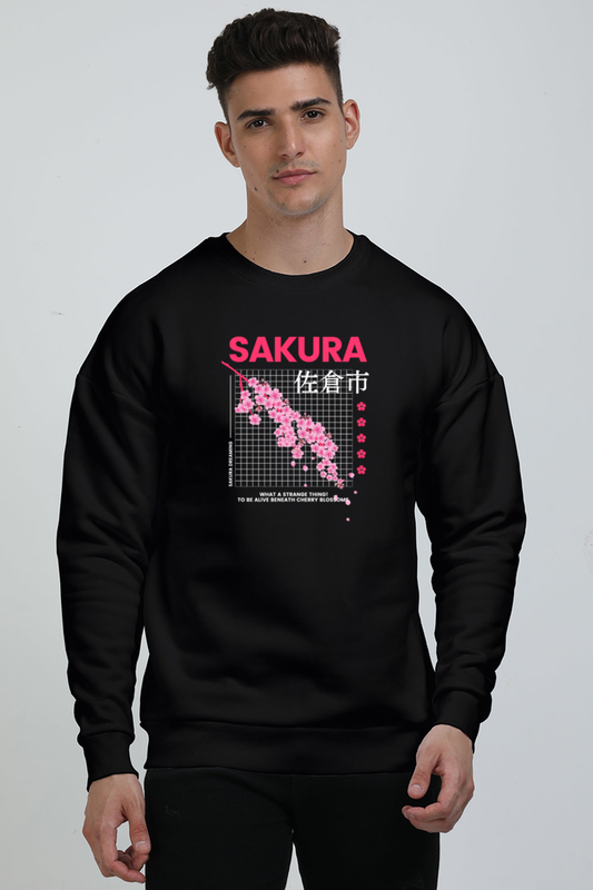 Sakura Dreaming Graphic Unisex Oversized Sweatshirt