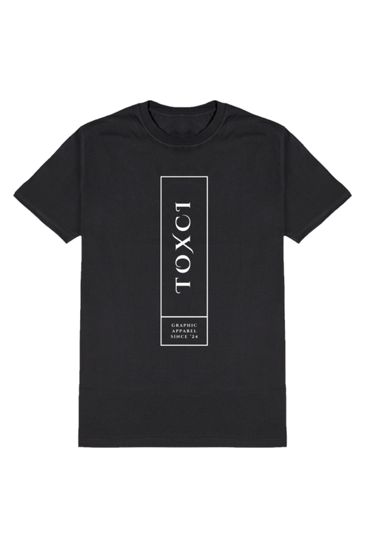 Toxci Original Men's Round Neck Half Sleeve Black Graphic Tshirt