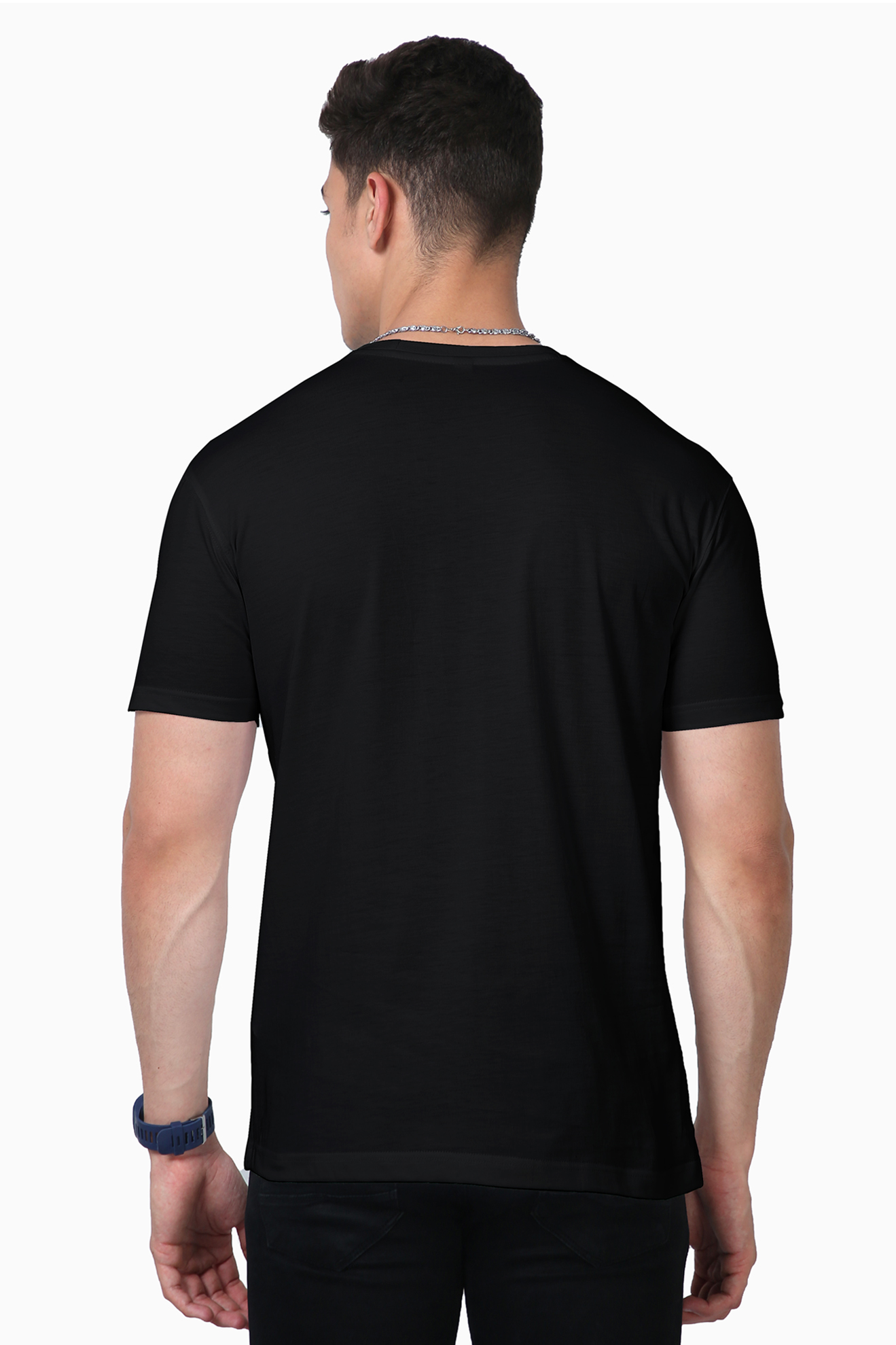 Hello Genius Men's Premium Supima Cotton Black Graphic Tshirt