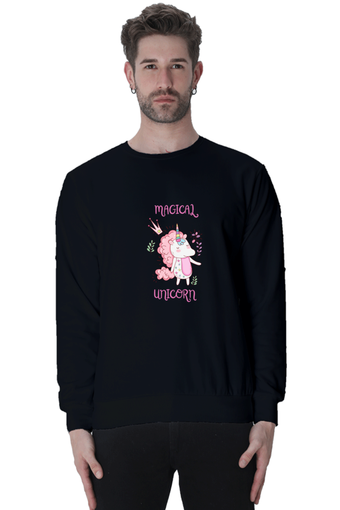 Magical Unicorn Male Graphic Sweatshirt