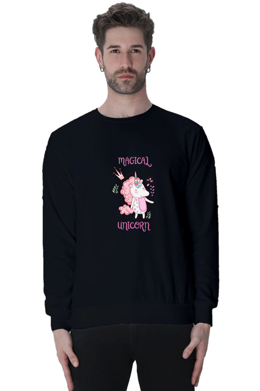 Magical Unicorn Male Graphic Sweatshirt