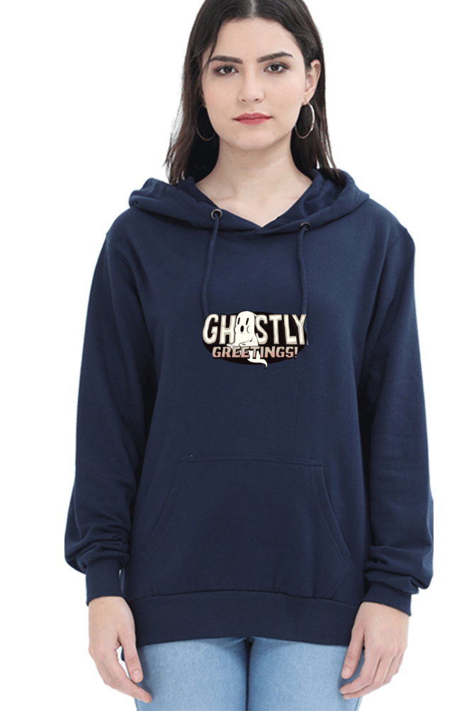 Ghastly Greetings Female Graphic Hoodie