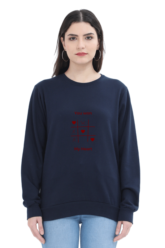 You Won My Heart Female Graphic Sweatshirt