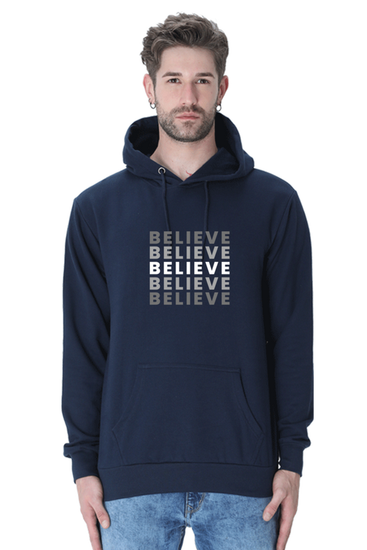 Believe Male Graphic Hoodie