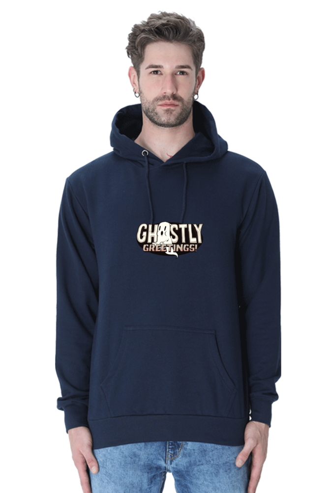 Ghastly Greetings Male Graphic Hoodie