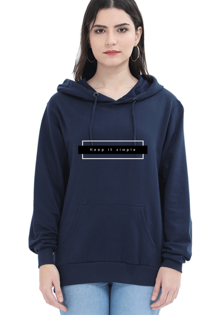 Keep It Simple Female Graphic Hoodie