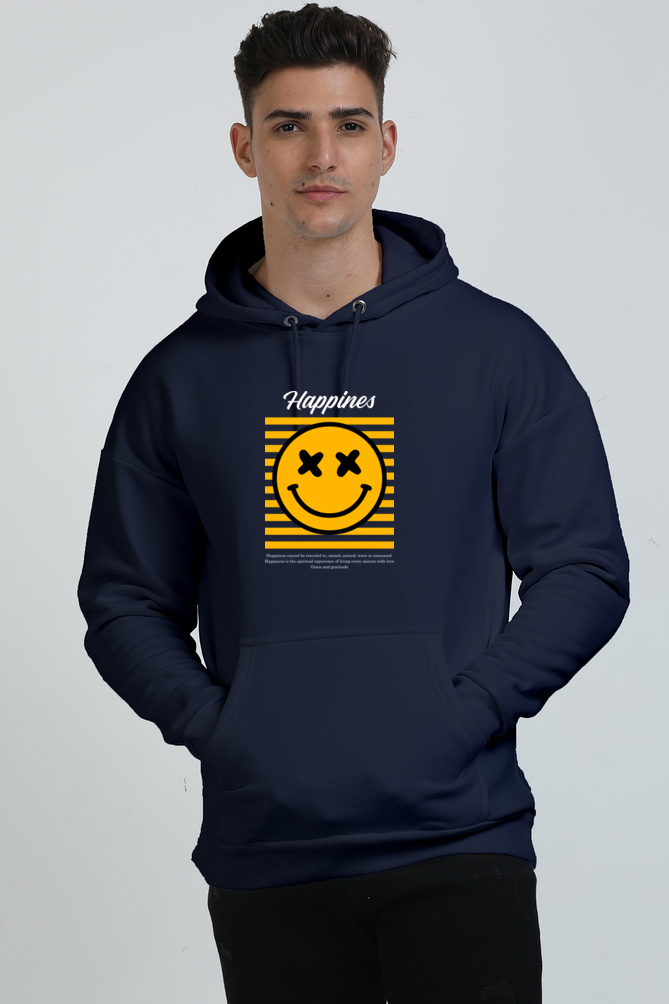 Happiness Defined Graphic Unisex Oversized Hoodie