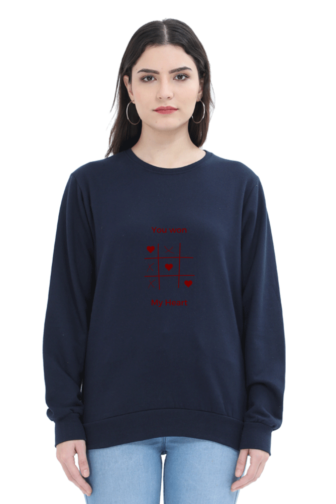 You Won My Heart Female Graphic Sweatshirt