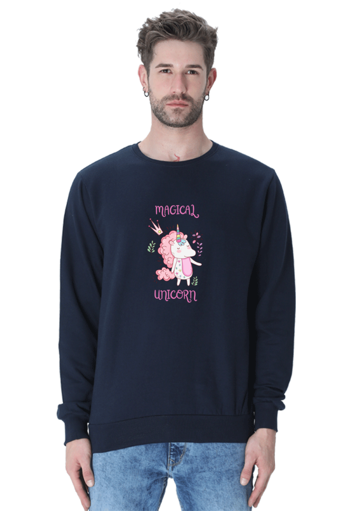 Magical Unicorn Male Graphic Sweatshirt