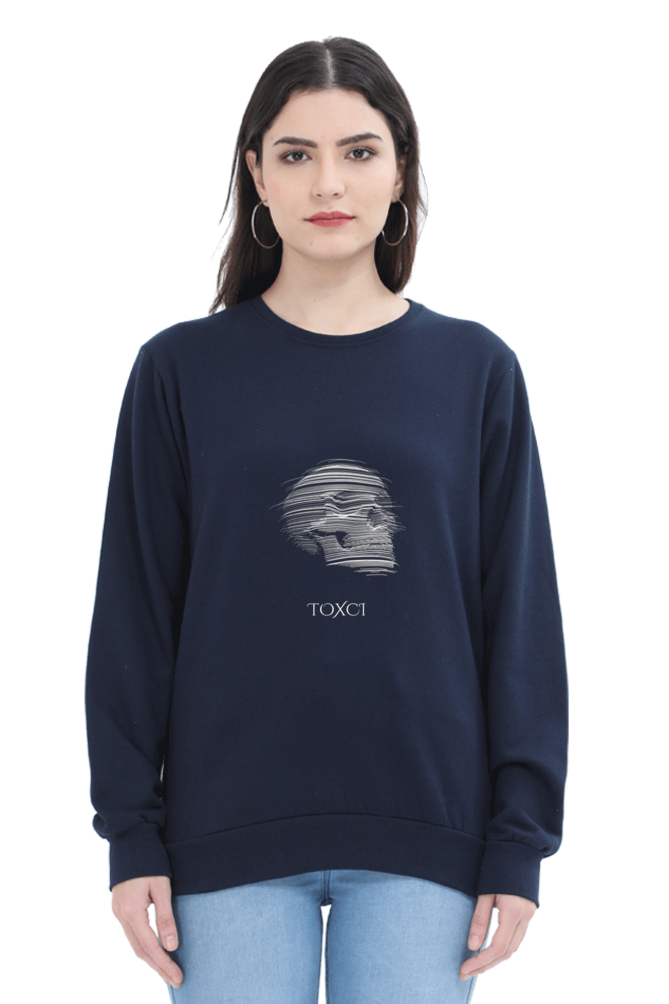 Masked Reality Female Graphic Sweatshirt