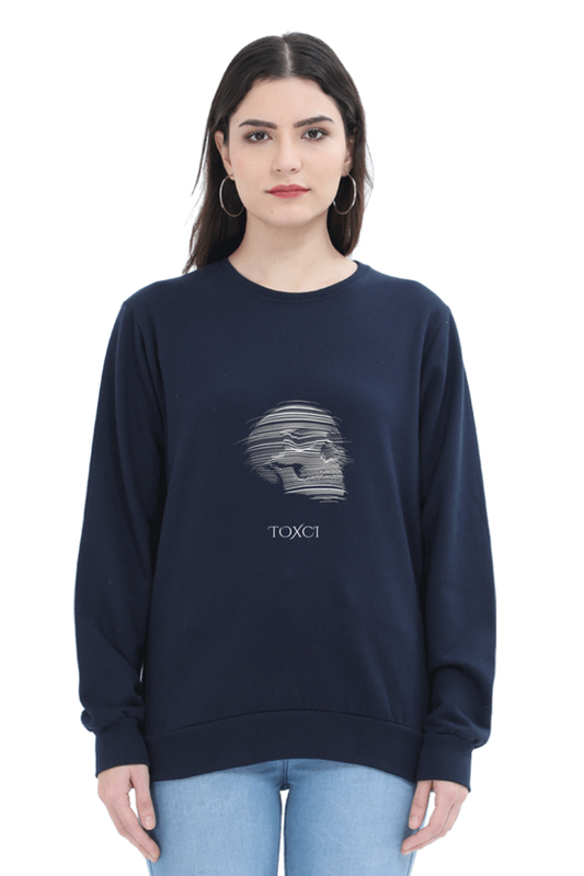 Masked Reality Female Graphic Sweatshirt