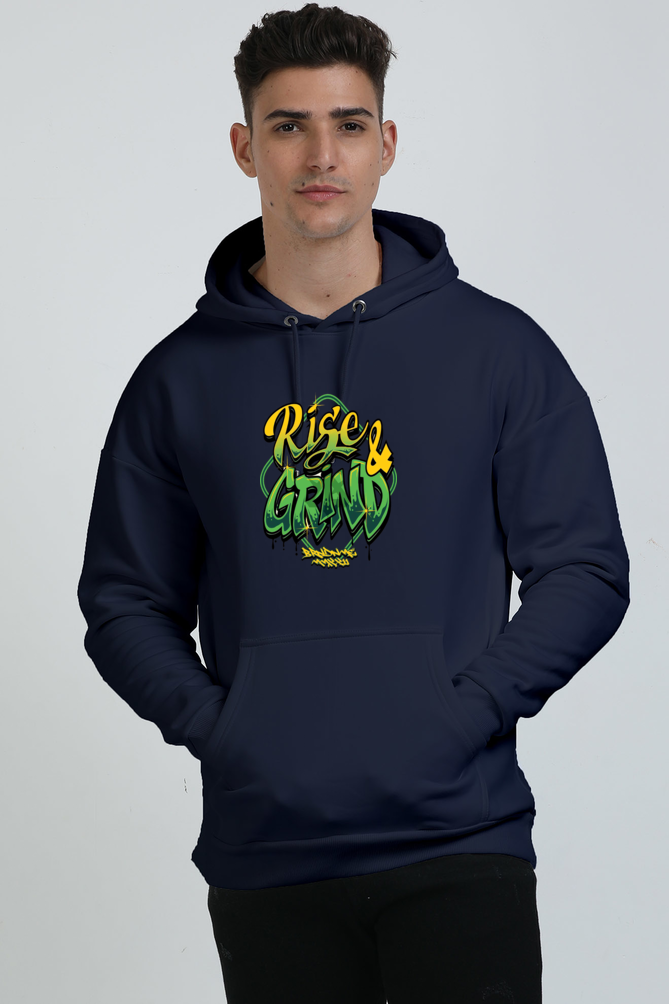 Rise and Grind Graphic Unisex Oversized Hoodie