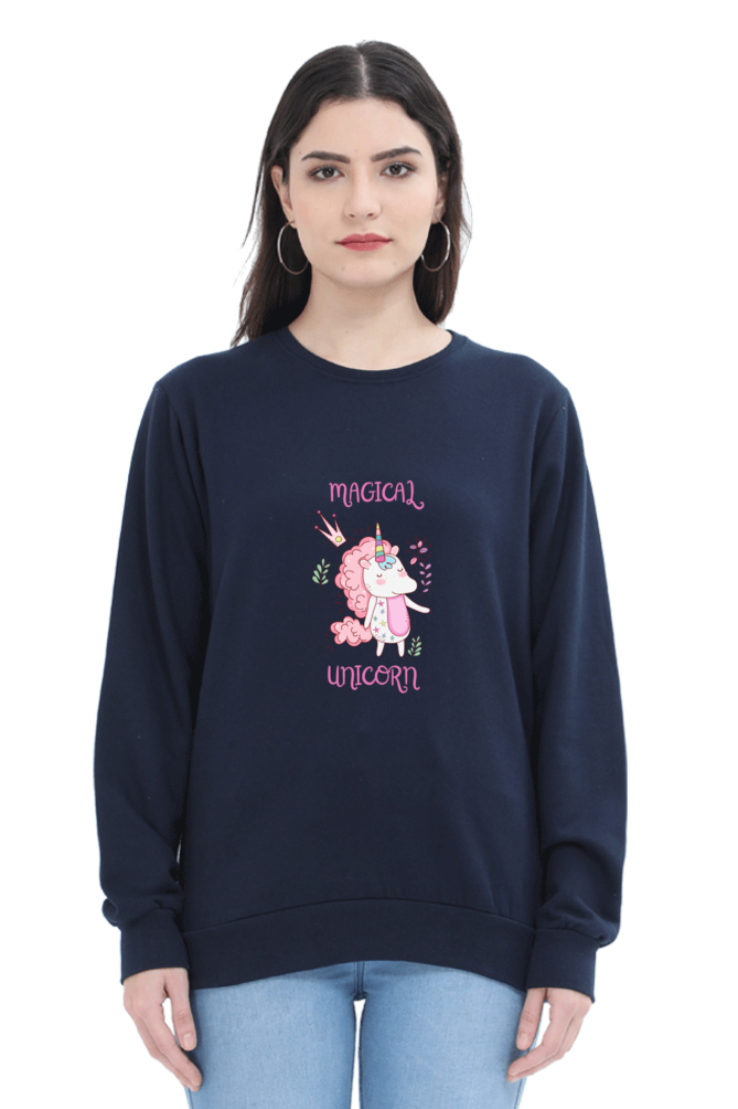 Magical Unicorn Female Graphic Sweatshirt