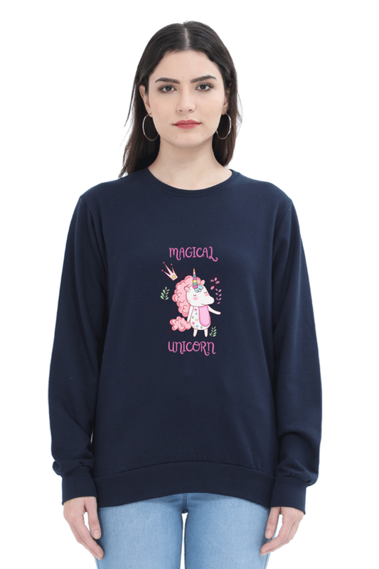 Magical Unicorn Female Graphic Sweatshirt