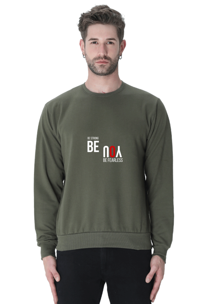 Be Strong Male Graphic Sweatshirt