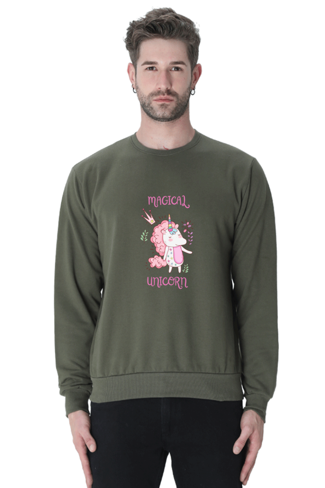 Magical Unicorn Male Graphic Sweatshirt