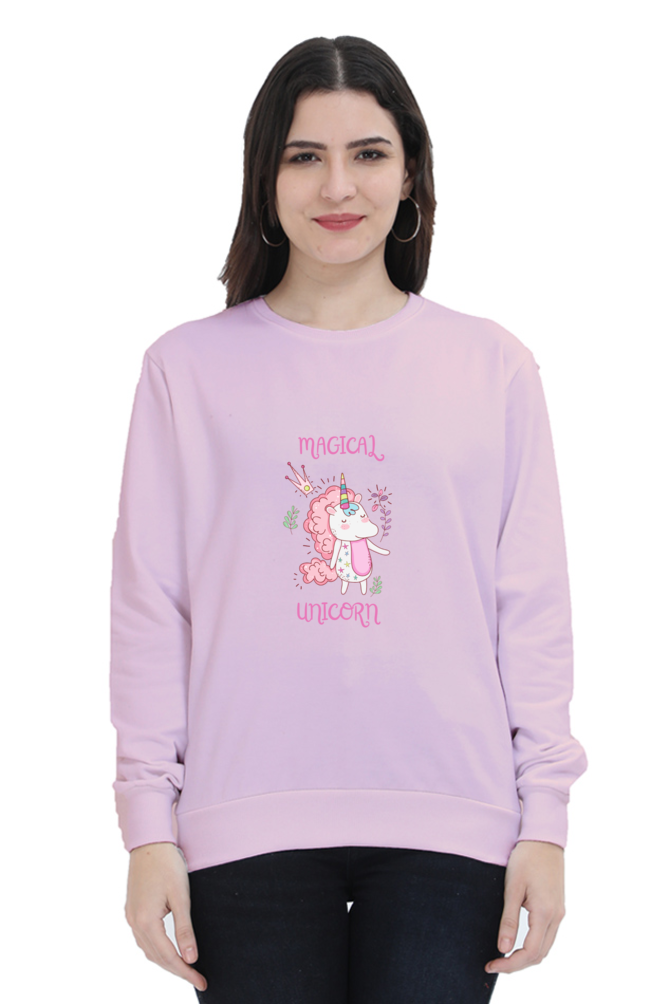 Magical Unicorn Female Graphic Sweatshirt