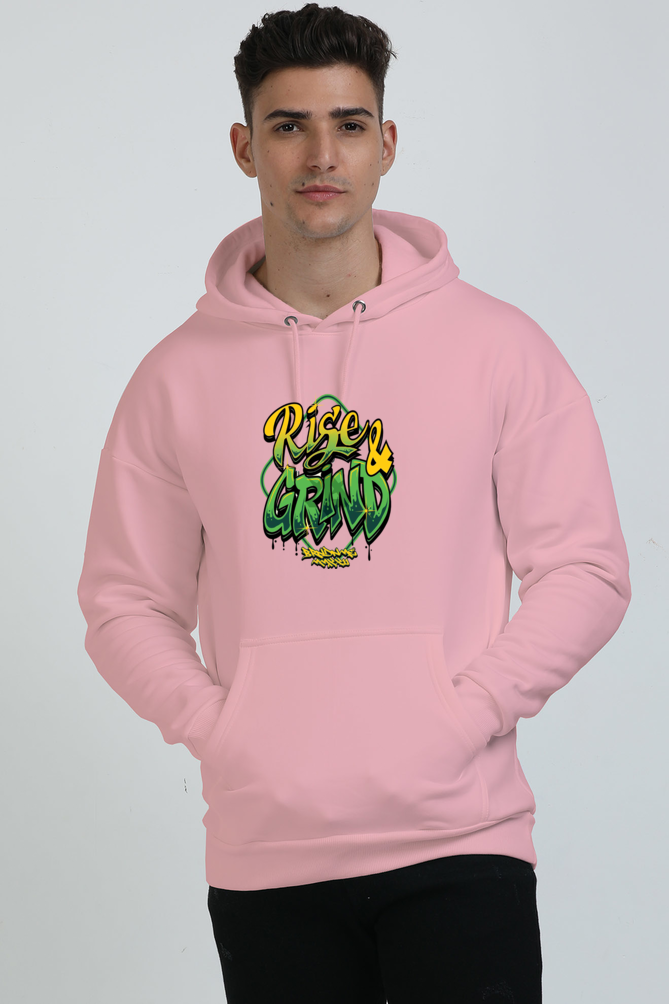 Rise and Grind Graphic Unisex Oversized Hoodie