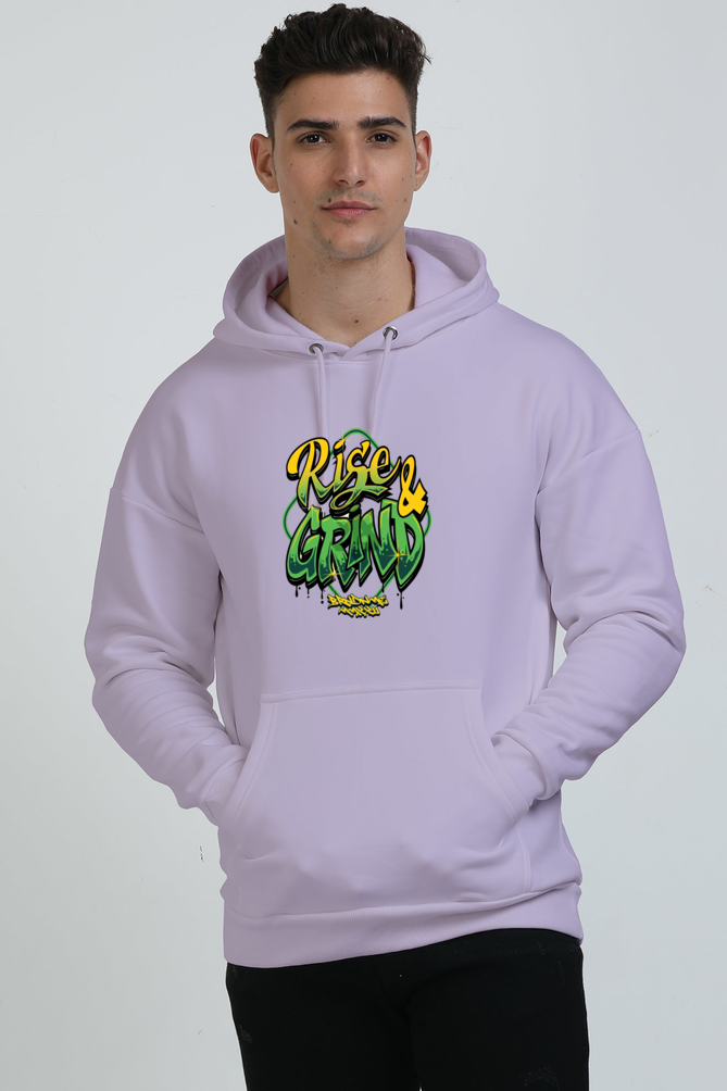 Rise and Grind Graphic Unisex Oversized Hoodie