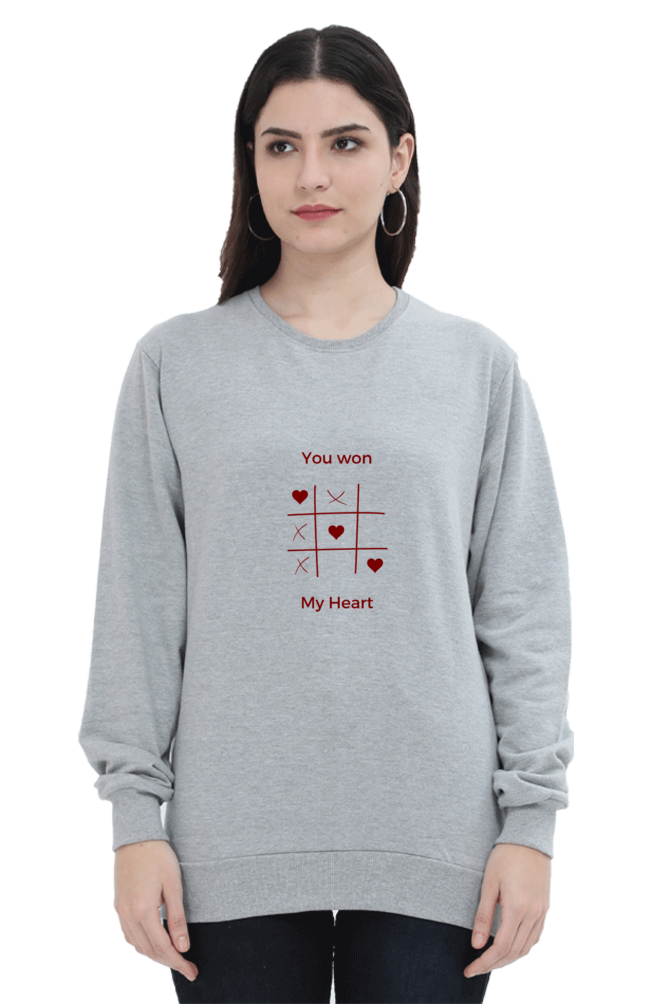 You Won My Heart Female Graphic Sweatshirt