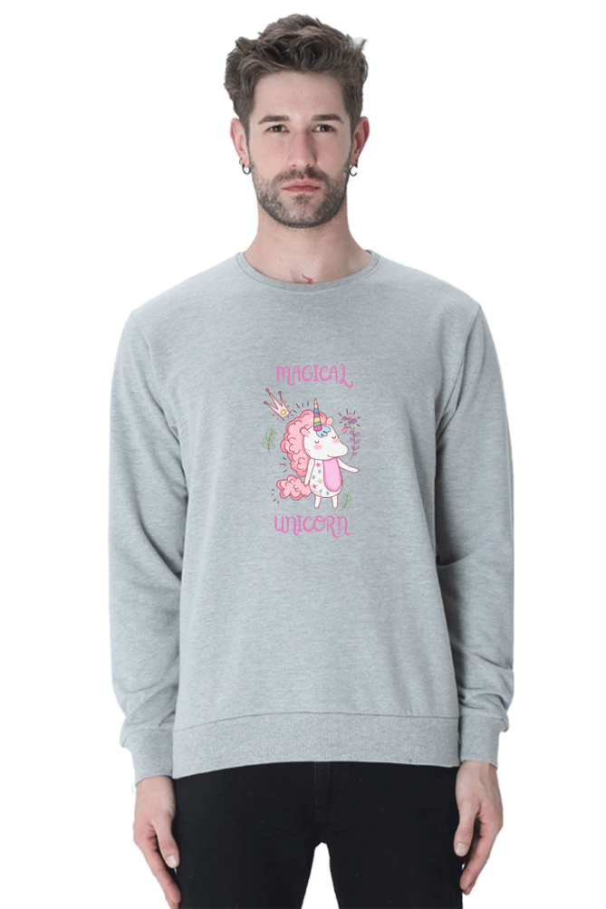 Magical Unicorn Male Graphic Sweatshirt