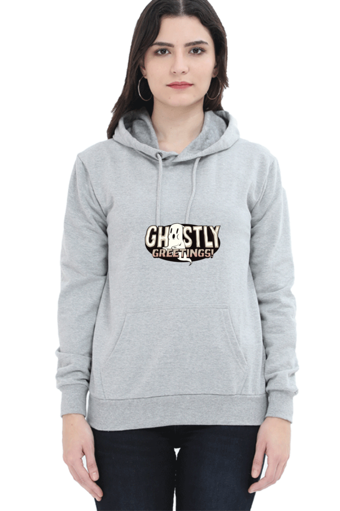 Ghastly Greetings Female Graphic Hoodie