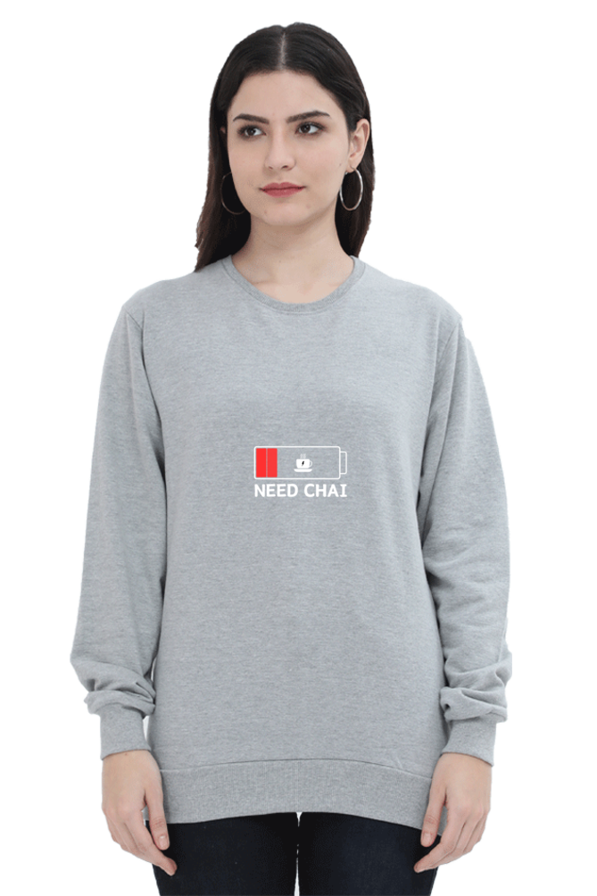 Need Chai Female Graphic Sweatshirt