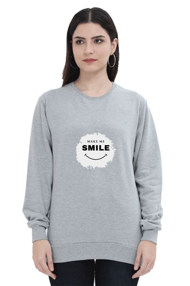 Make Me Smile Female Graphic Sweatshirt