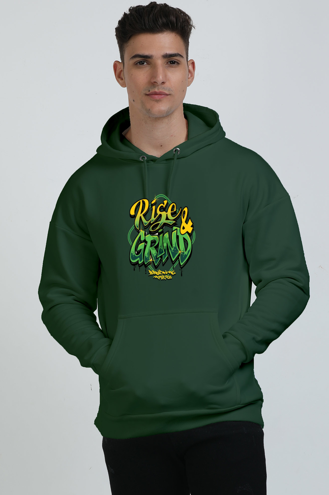 Rise and Grind Graphic Unisex Oversized Hoodie