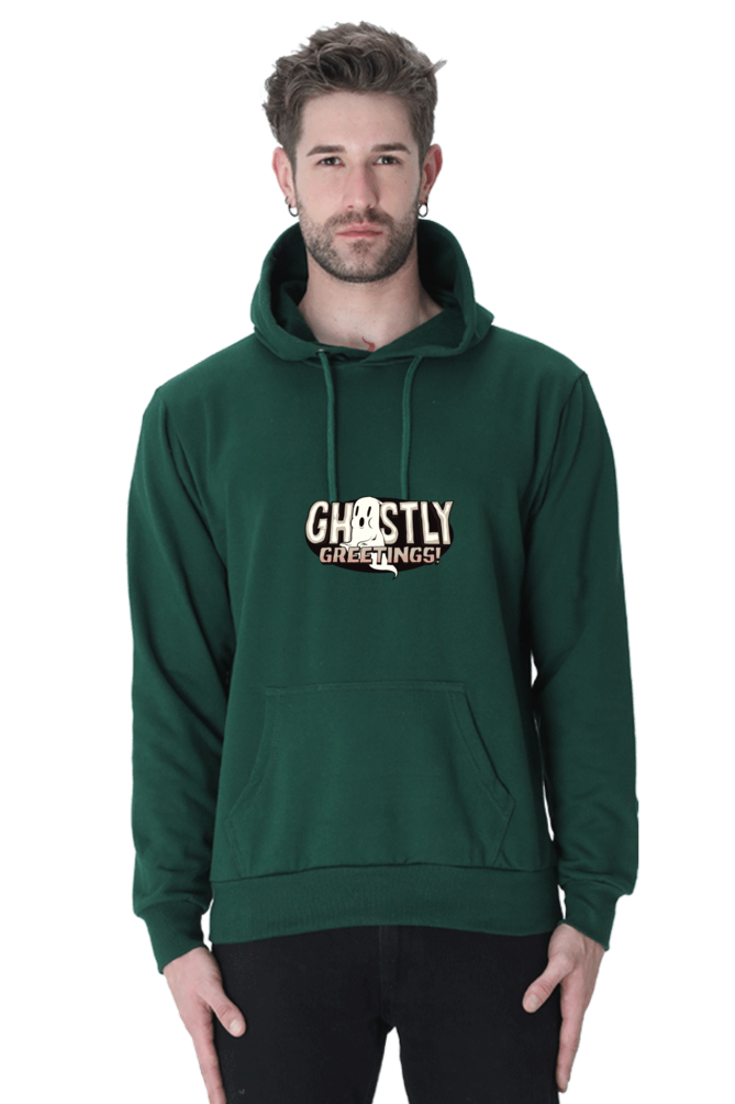 Ghastly Greetings Male Graphic Hoodie