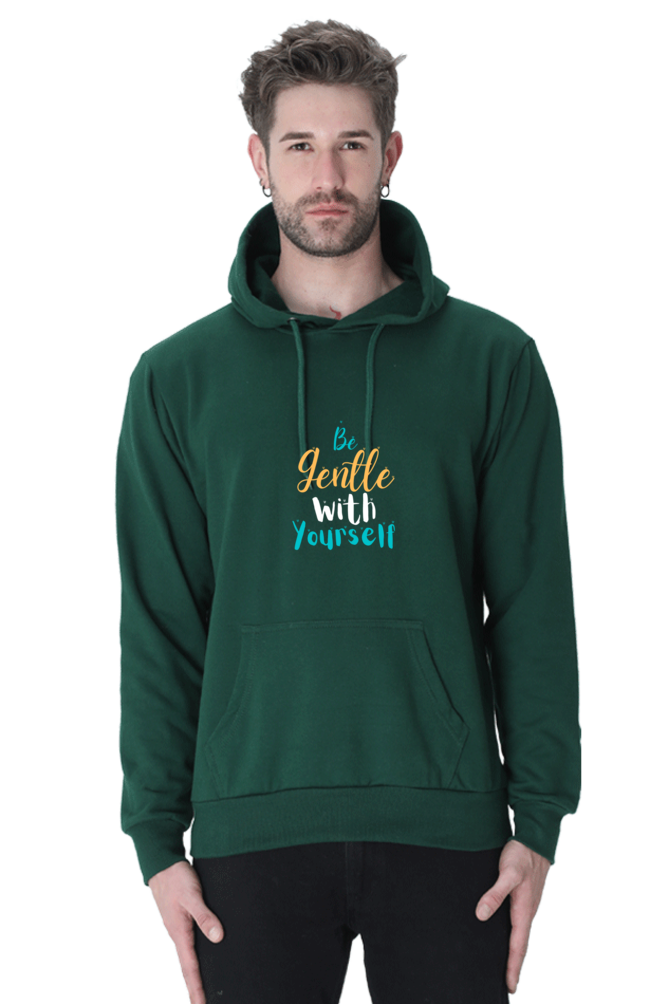 Be Gentle With Yourself Male Graphic Hoodie