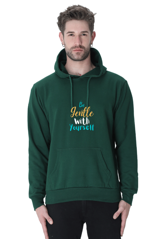 Be Gentle With Yourself Male Graphic Hoodie