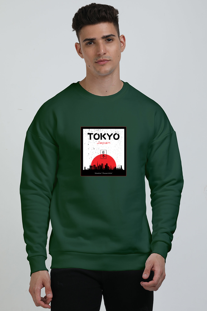 Tokyo Calling Graphic Unisex Oversized Sweatshirt