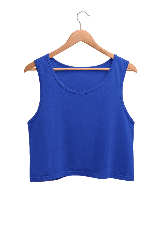 Plain/Solid Women's Cotton Crop Tank